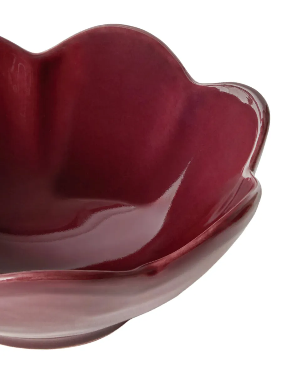 Fiore Bowl in Burgundy