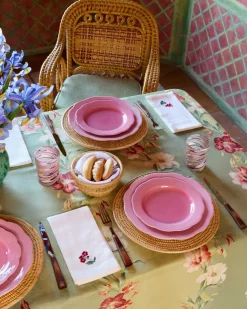 Fiore Dessert Plate in Pink