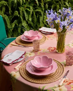 Fiore Dessert Plate in Pink