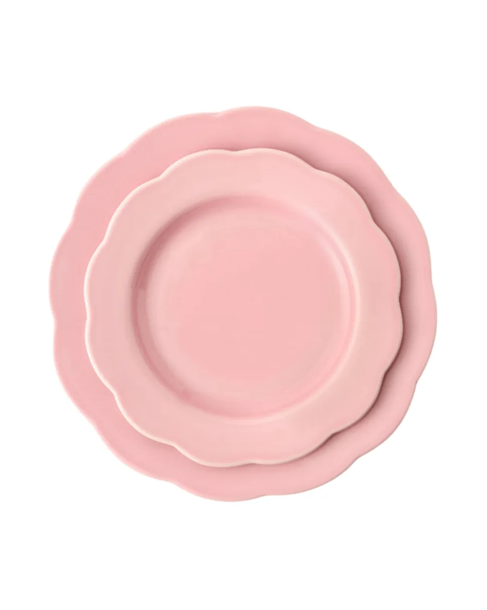 Fiore Dessert Plate in Pink