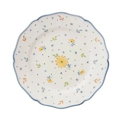 Fiorellini Blu Gialli Dessert Plates Multi, Set of 6