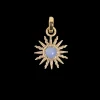 Fira Sun Pendant in Gold