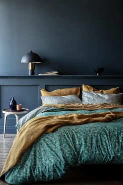Fitted Sheet Made With Liberty Fabric in Donna Leigh Green