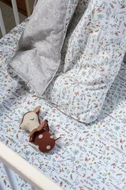 Fitted Sheet Made With Liberty Fabric in Theo Pink