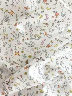Fitted Sheet Made With Liberty Fabric in Theo Pink