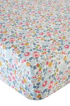 Fitted Sheet Made With Liberty Fabric in Betsy Grey