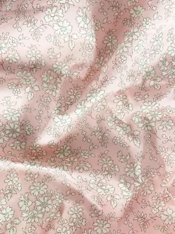 Fitted Sheet Made With Liberty Fabric in Capel Pink