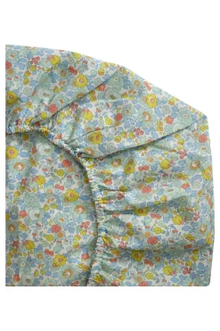 Fitted Sheet Made With Liberty Fabric in Betsy Sage