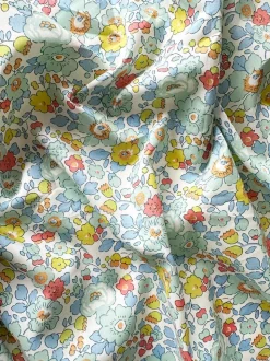 Fitted Sheet Made With Liberty Fabric in Betsy Sage