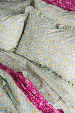Fitted Sheet Made With Liberty Fabric in Betsy Sage