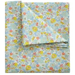 Flat Top Sheet Made With Liberty Fabric in Betsy Sage