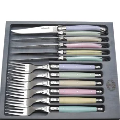 Flatware Set in Pastel 2c, Set of 12