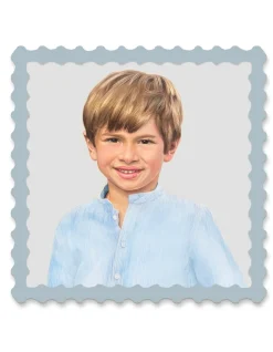 Fleur x Natalie Erwin Bamboo Square Portrait Wall Frame, 23" x 23"