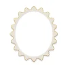Fleur x Natalie Erwin Magazine Oval with Gold Leaf Portrait Wall Frame, 22" x 27.5"