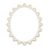Fleur x Natalie Erwin Magazine Oval with Gold Leaf Portrait Wall Frame, 26" x 31"