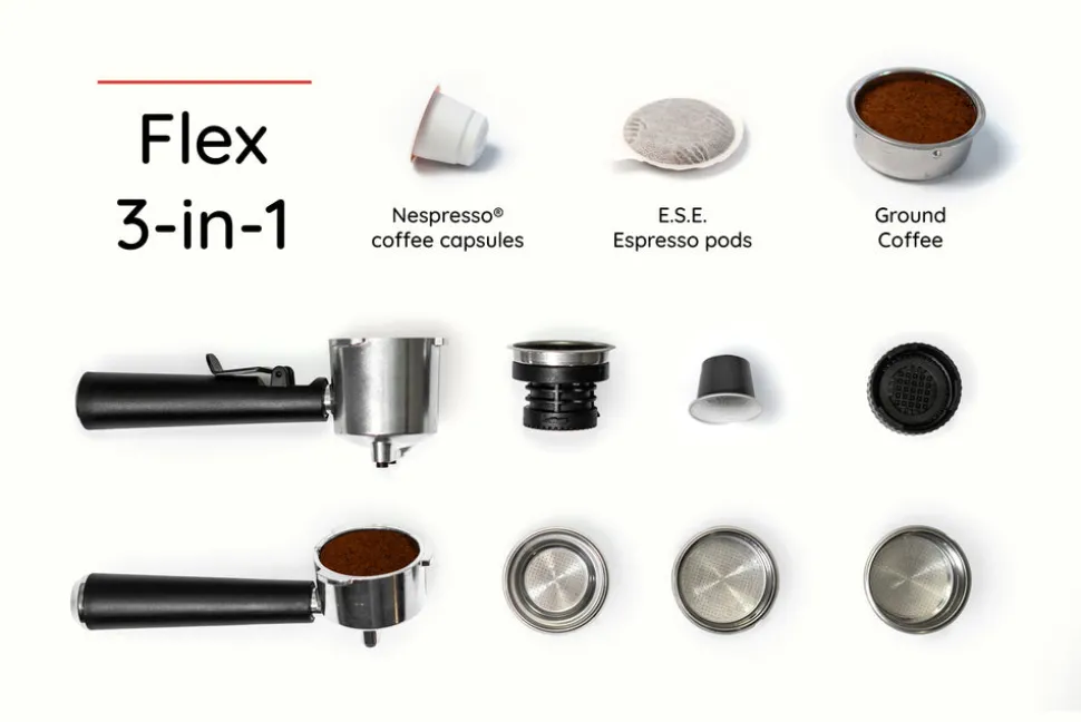 Flex 3-in-1 Espresso Coffee Machine