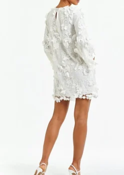 Flora Mini Dress in White