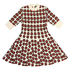 Floral Jacquard Knit Dress