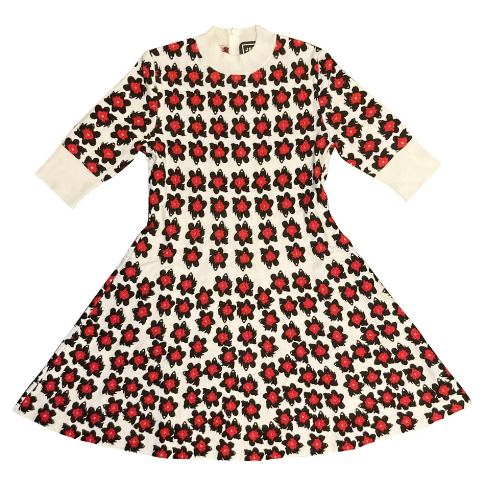 Floral Jacquard Knit Dress