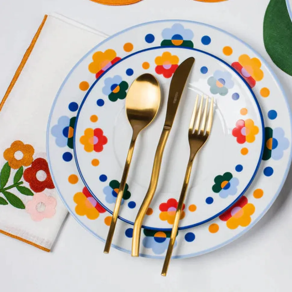 Floral Salad Plates, Set of 4