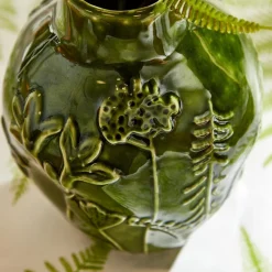 Floral Scape Relief Pattern Vase, Set of 3