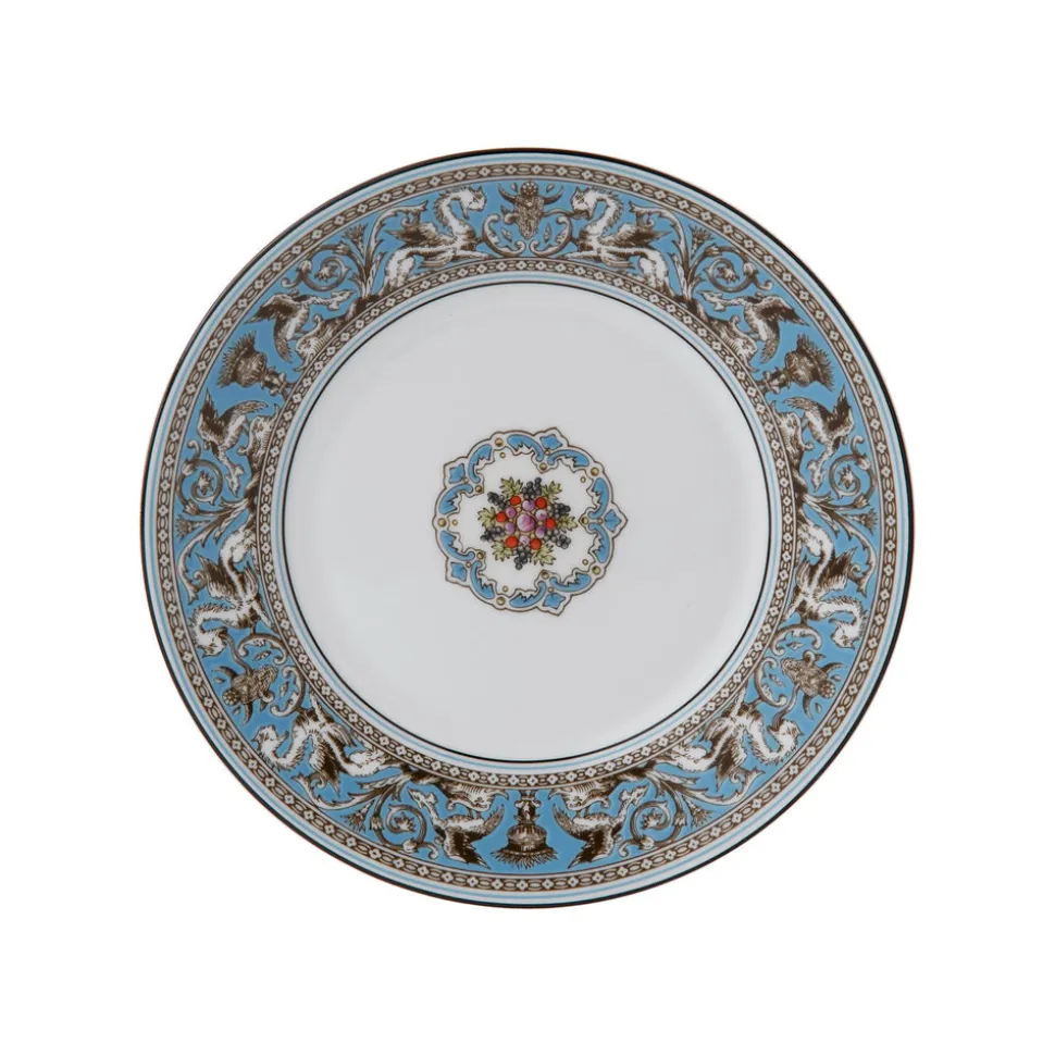 Florentine Turquoise Salad Plate 8"