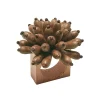 Florette Napkin Ring in Brown, Set of 4