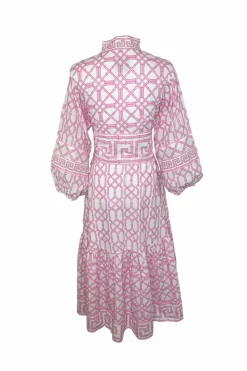 Flounce Dress in Hibiscus Bamboo