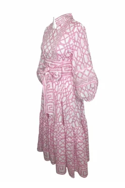 Flounce Dress in Hibiscus Bamboo