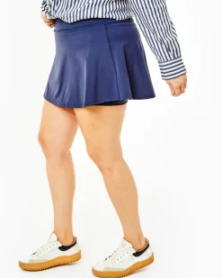 Flounce Skort in Navy