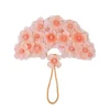 Flower Bed Fan in Peony Pink