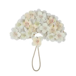 Flower Bed Fan in White