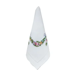 Flower Garland Dinner Napkins, Set of 4
