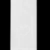 Flower Heart White Hand Towel