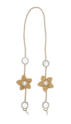 Flower Iraca & Mirror Sunglass Cord
