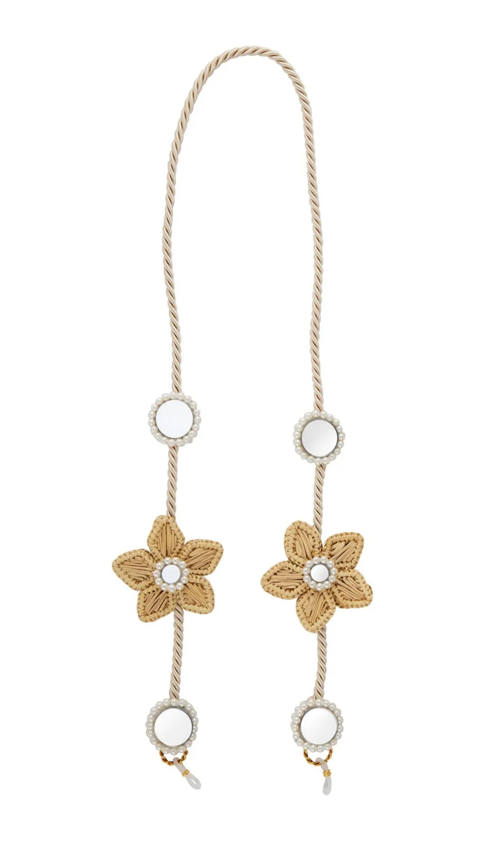 Flower Iraca & Mirror Sunglass Cord