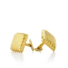 Fluted Rectangular Cuff Links