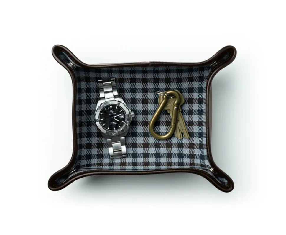 Folding Snap Tray No. 58 in Vintage Leather