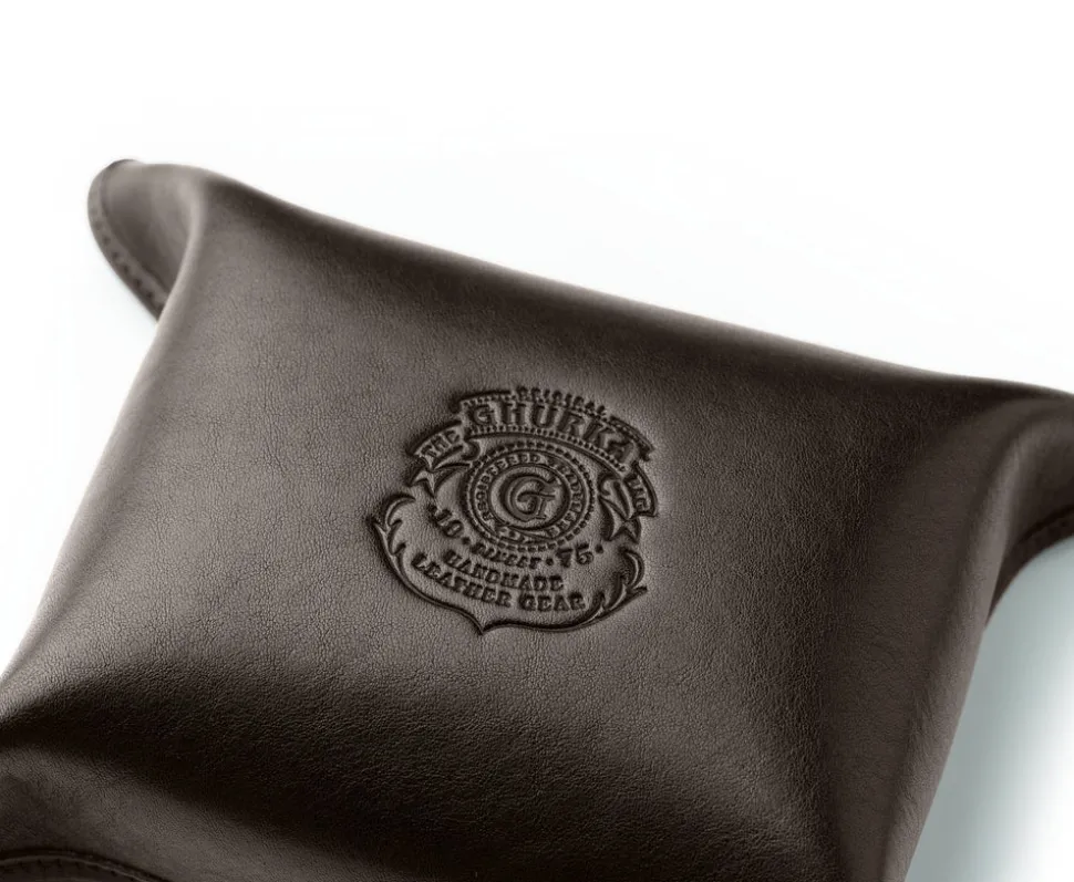 Folding Snap Tray No. 58 in Vintage Leather