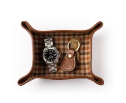 Folding Snap Tray No. 58 in Vintage Leather