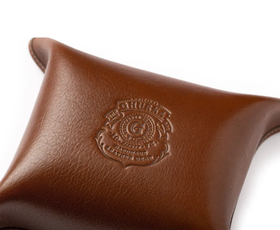 Folding Snap Tray No. 58 in Vintage Leather