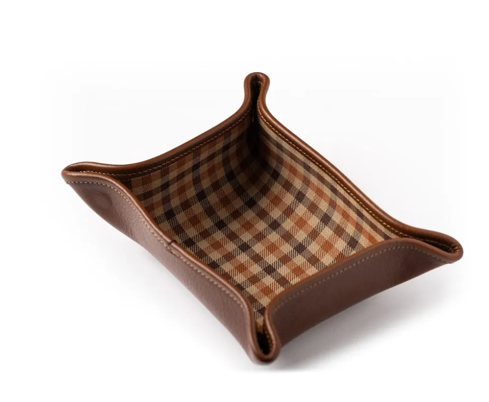 Folding Snap Tray No. 58 in Vintage Leather