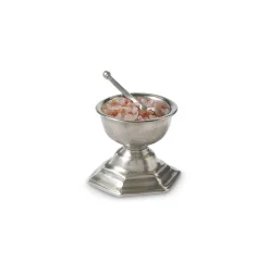 Footed Salt Cellar with Spoon