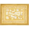 Forest Harvest Mats in Grey & Mustard, Set of 6
