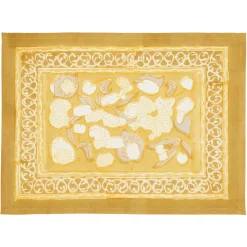 Forest Harvest Mats in Grey & Mustard, Set of 6