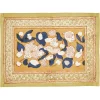 Forest Harvest Mats in Mustard & Blue, Set of 6