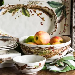 Forest Walk 10" Serving Bowl in Café Au Lait