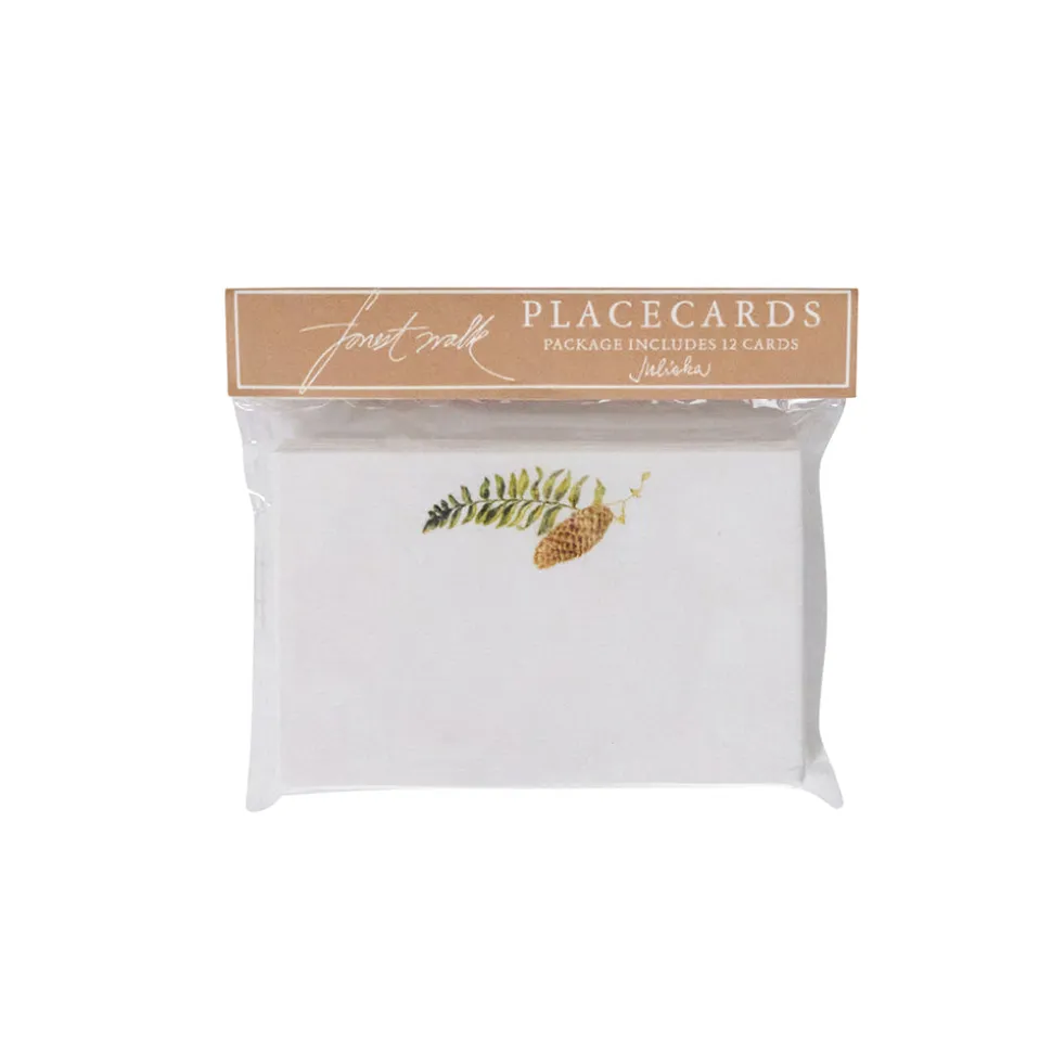 Forest Walk Place Card Assorted in Multi, Set of 12