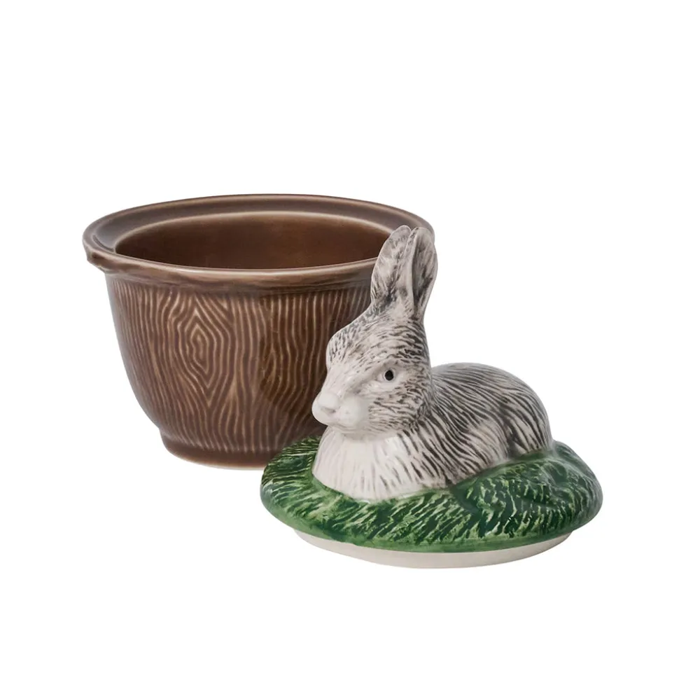 Forest Walk Rabbit Bowl with Lid in Multi