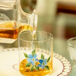 Forget Me Not Crystal Tumbler